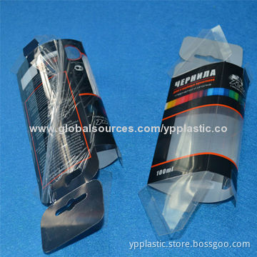 Triangle plastic box with printing for ink